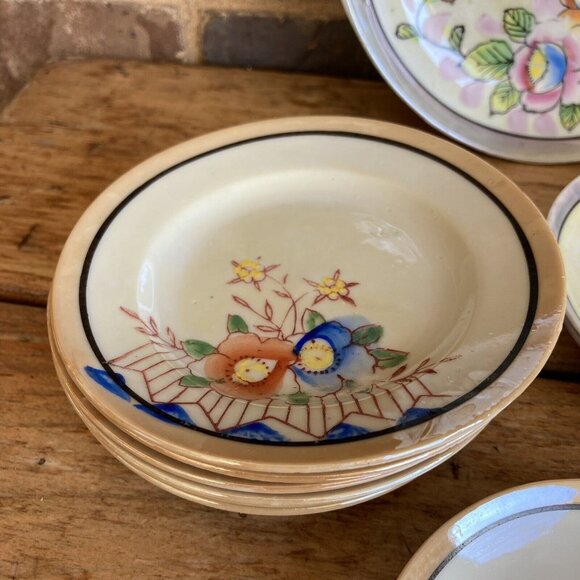 VTG Japan Childs LUSTERWARE TEA SET Random Pieces Lot Discoloration - Picture 4 of 16